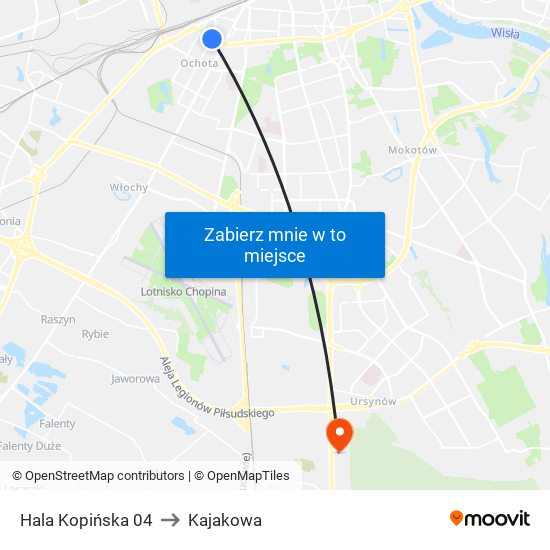 Hala Kopińska 04 to Kajakowa map