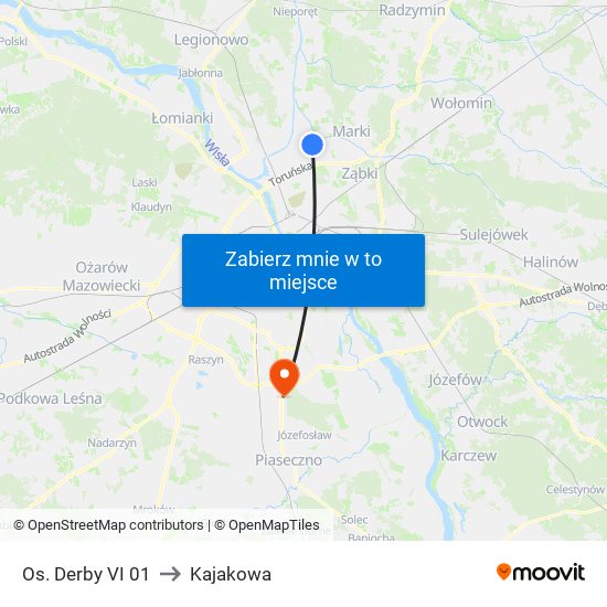 Os. Derby VI 01 to Kajakowa map