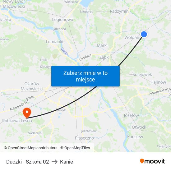 Duczki - Szkoła 02 to Kanie map