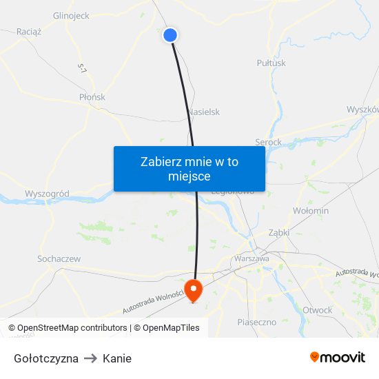 Gołotczyzna to Kanie map