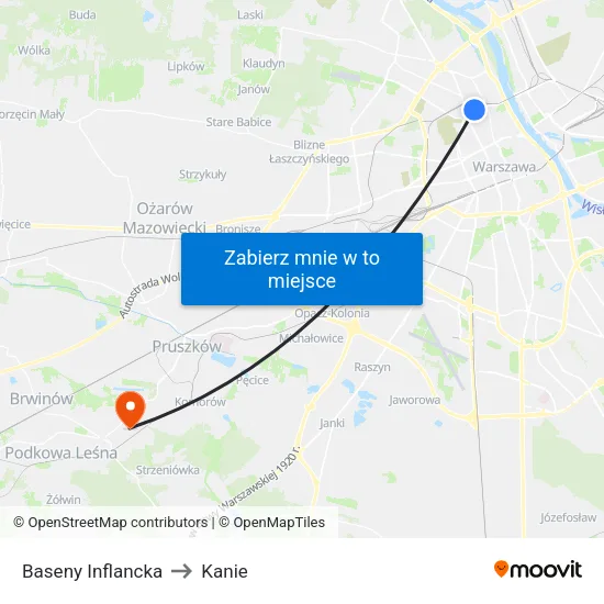 Baseny Inflancka to Kanie map