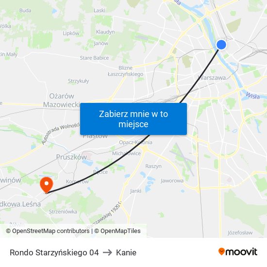 Rondo Starzyńskiego 04 to Kanie map