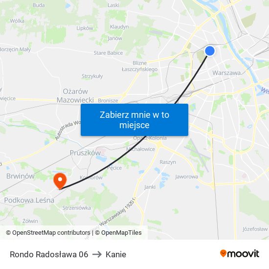 Rondo Radosława 06 to Kanie map