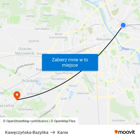 Kawęczyńska - Bazylika to Kanie map