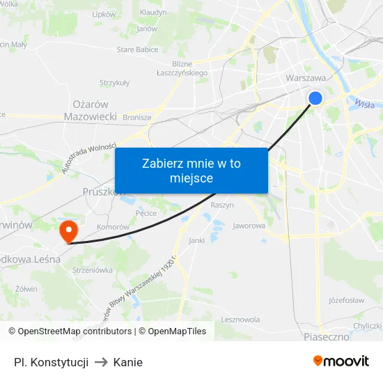 Pl. Konstytucji to Kanie map