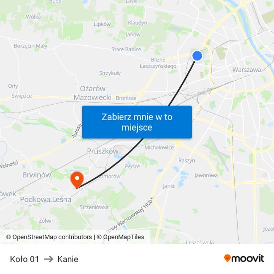 Koło 01 to Kanie map