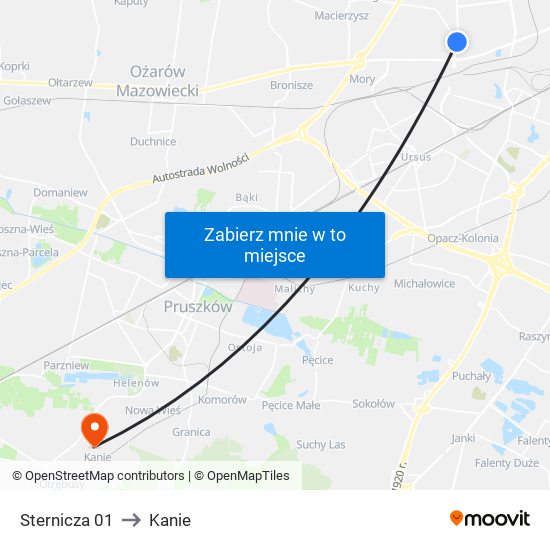 Sternicza 01 to Kanie map