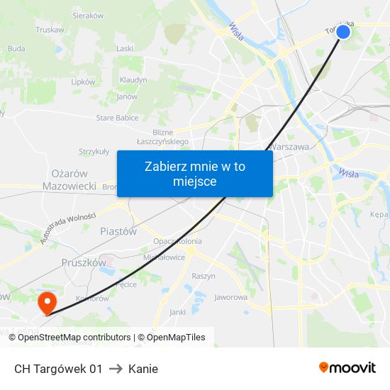 CH Targówek 01 to Kanie map