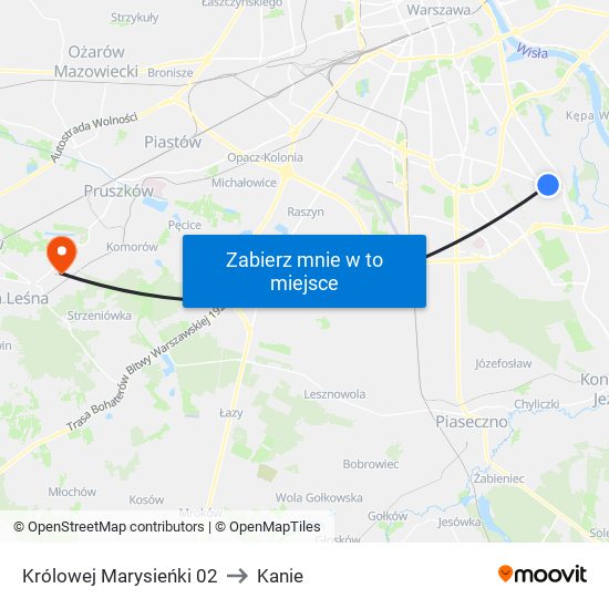 Królowej Marysieńki 02 to Kanie map