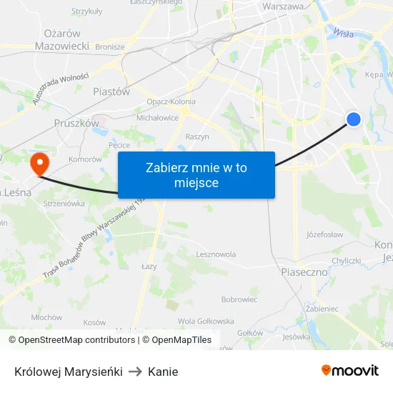 Królowej Marysieńki to Kanie map
