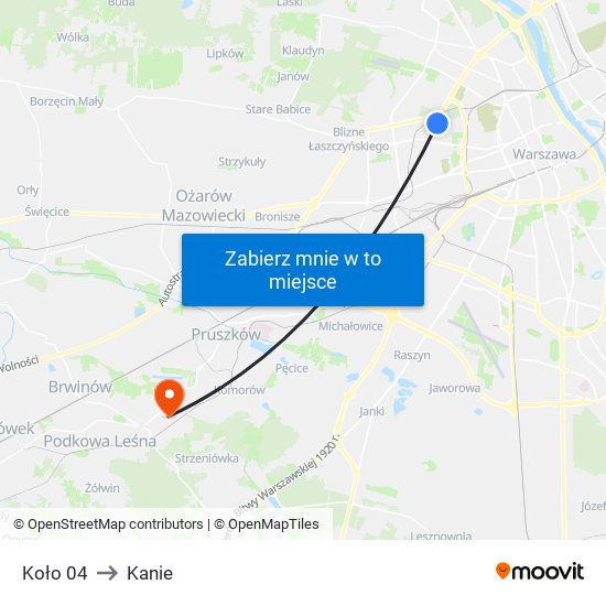 Koło 04 to Kanie map