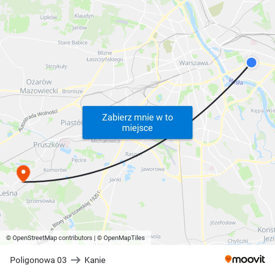 Poligonowa 03 to Kanie map