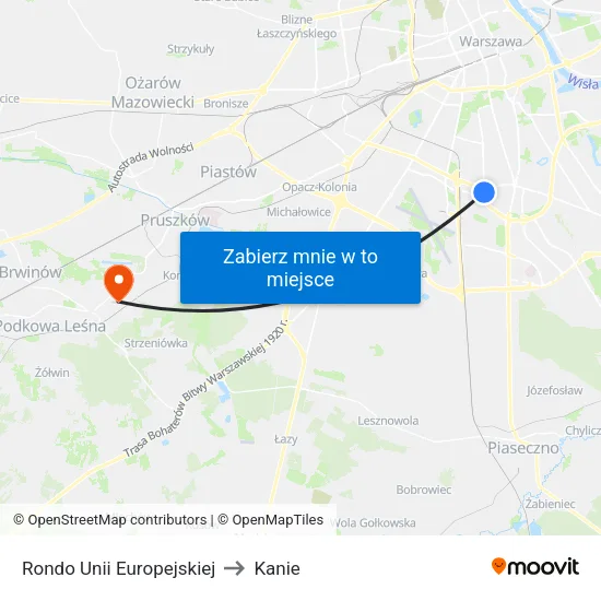 Rondo Unii Europejskiej to Kanie map