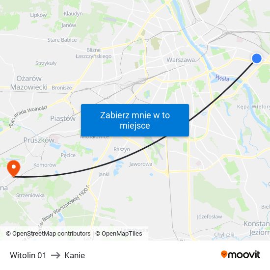 Witolin 01 to Kanie map