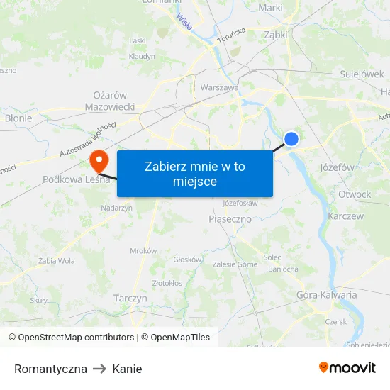 Romantyczna to Kanie map