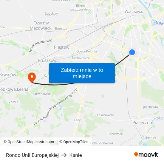 Rondo Unii Europejskiej to Kanie map