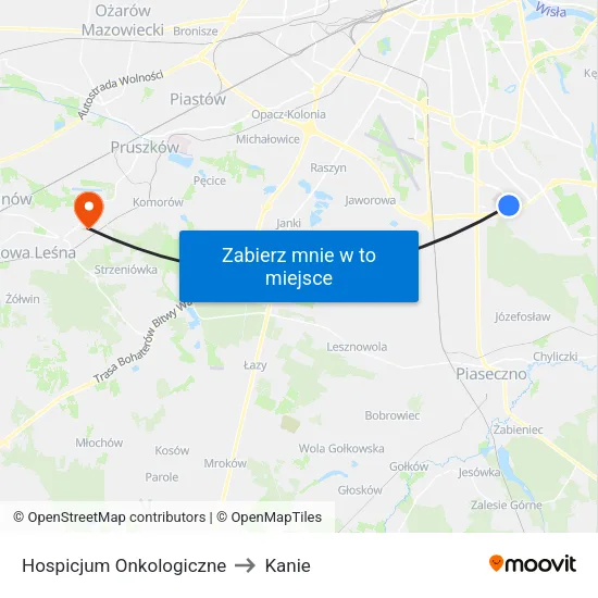 Hospicjum Onkologiczne to Kanie map