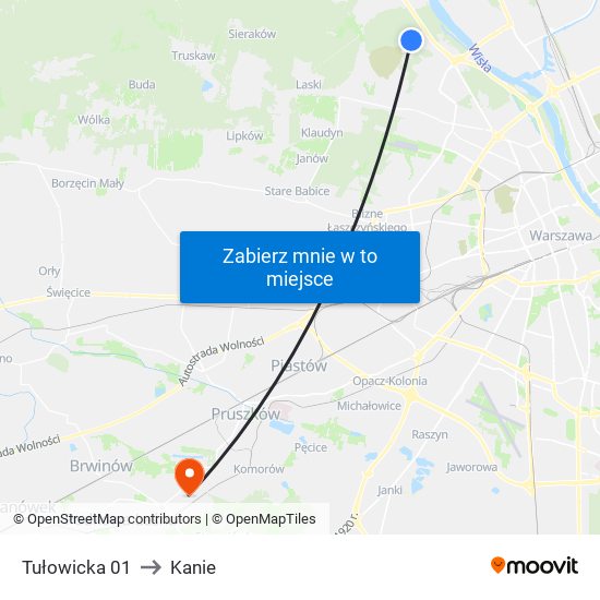 Tułowicka 01 to Kanie map