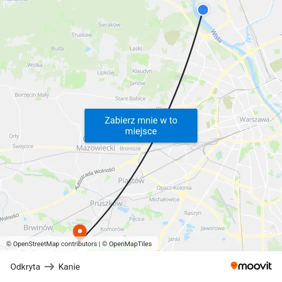 Odkryta to Kanie map