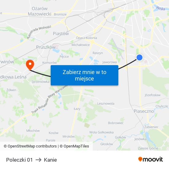 Poleczki 01 to Kanie map