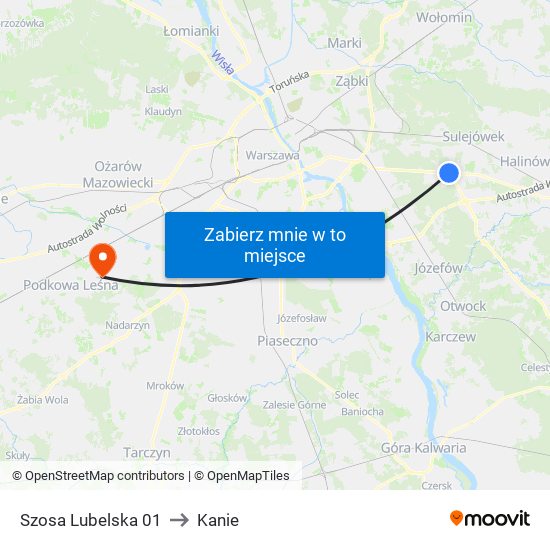 Szosa Lubelska 01 to Kanie map