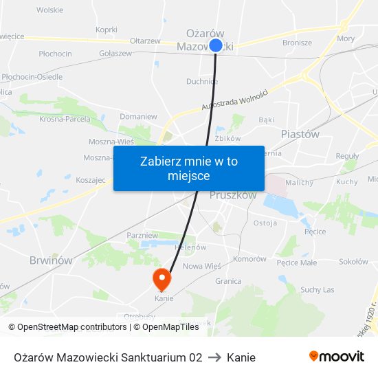 Ożarów Mazowiecki Sanktuarium 02 to Kanie map