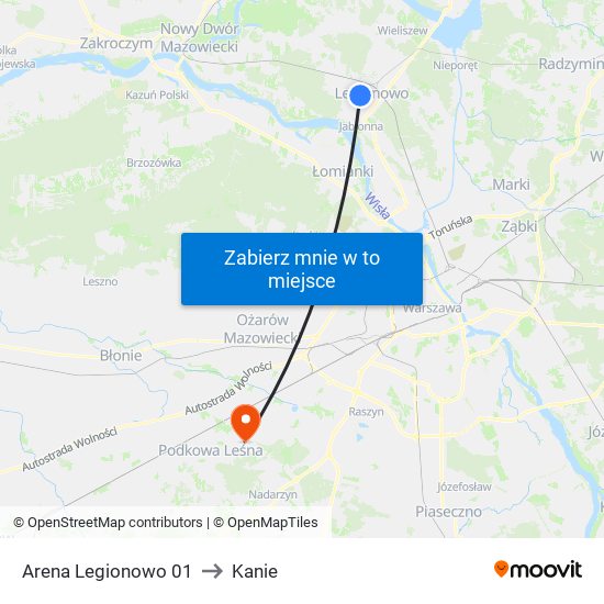 Arena Legionowo 01 to Kanie map