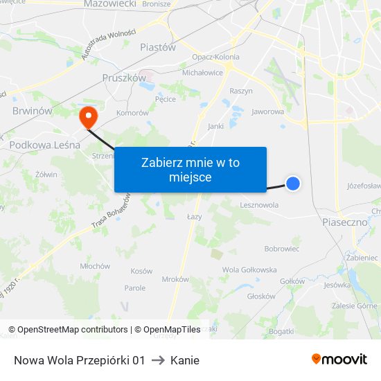 Nowa Wola Przepiórki 01 to Kanie map