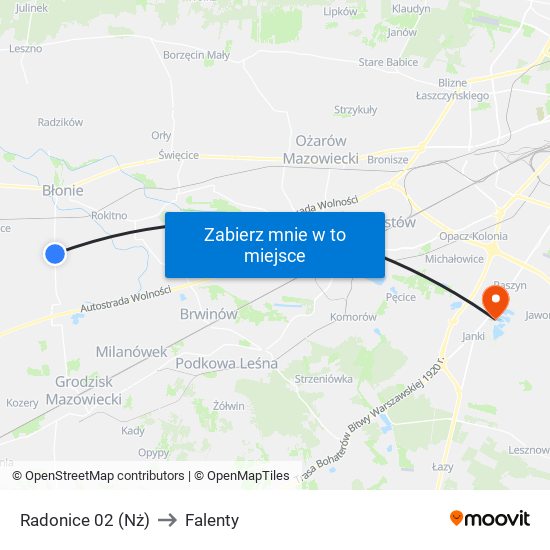 Radonice 02 (Nż) to Falenty map