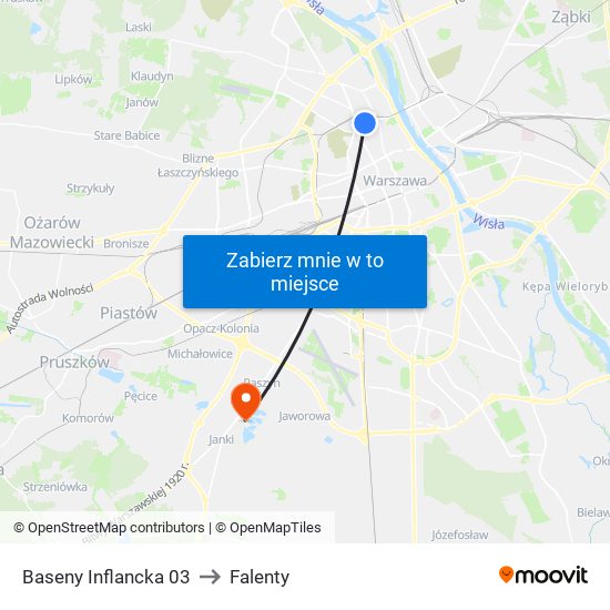 Baseny Inflancka 03 to Falenty map