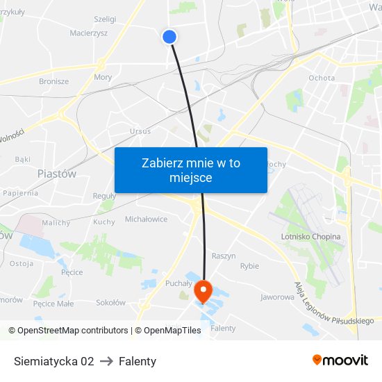 Siemiatycka 02 to Falenty map
