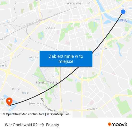 Wał Gocławski 02 to Falenty map