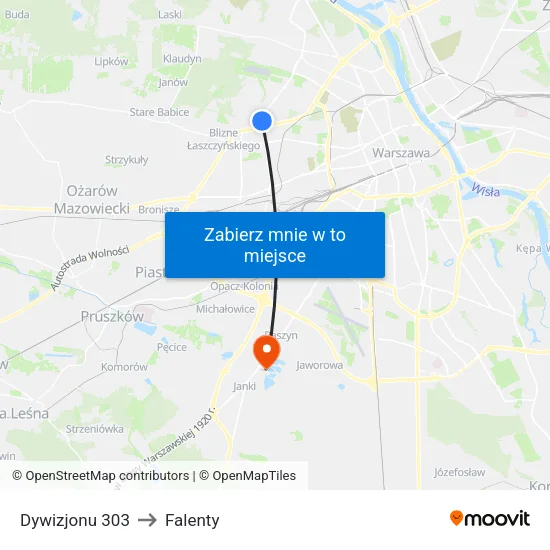 Dywizjonu 303 to Falenty map