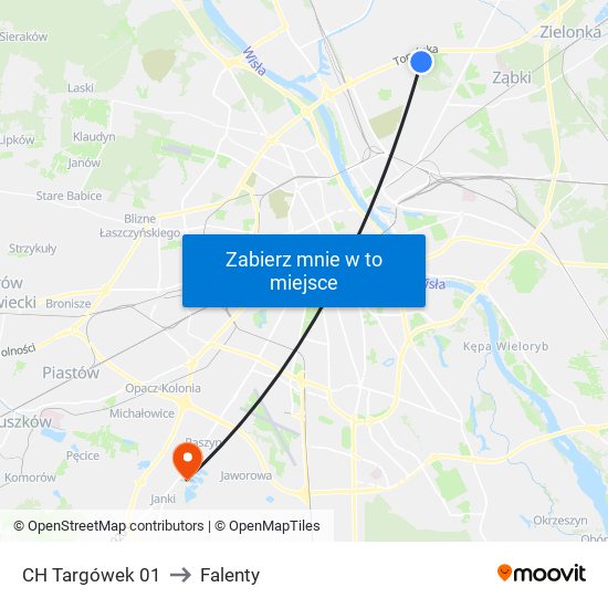 CH Targówek 01 to Falenty map