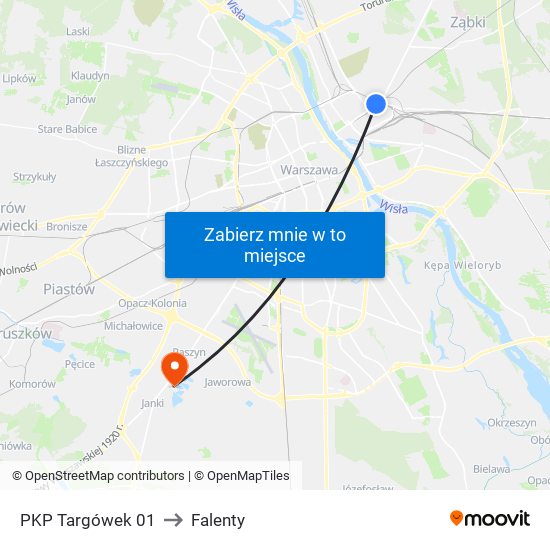 PKP Targówek 01 to Falenty map