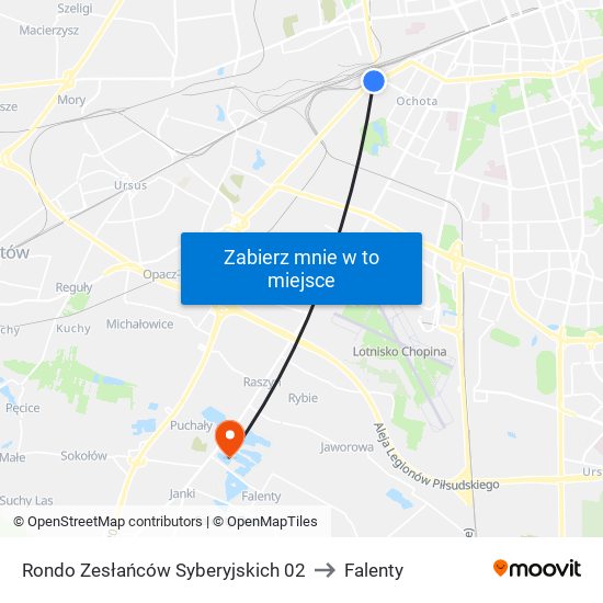 Rondo Zesłańców Syberyjskich 02 to Falenty map