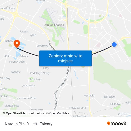 Natolin Płn. 01 to Falenty map