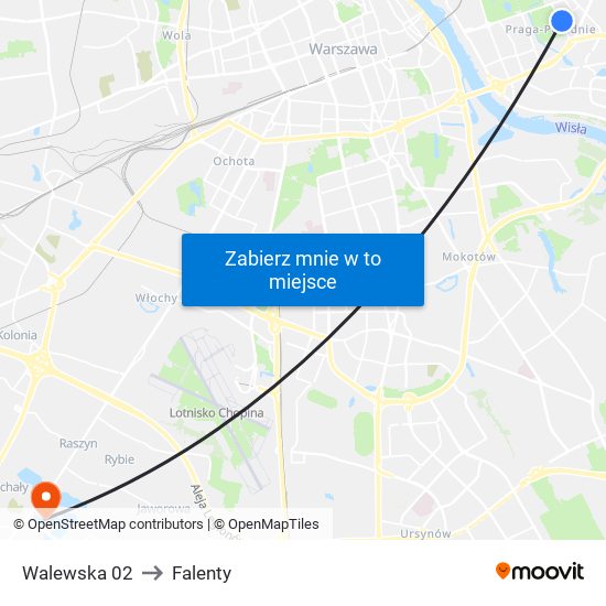 Walewska 02 to Falenty map