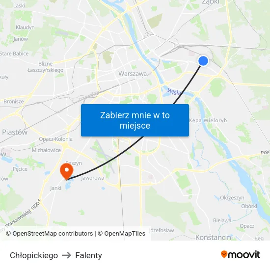 Chłopickiego to Falenty map