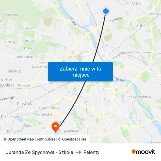 Juranda Ze Spychowa - Szkoła to Falenty map
