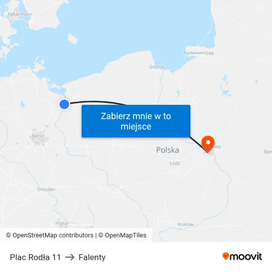 Plac Rodła 11 to Falenty map