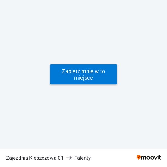 Zajezdnia Kleszczowa to Falenty map