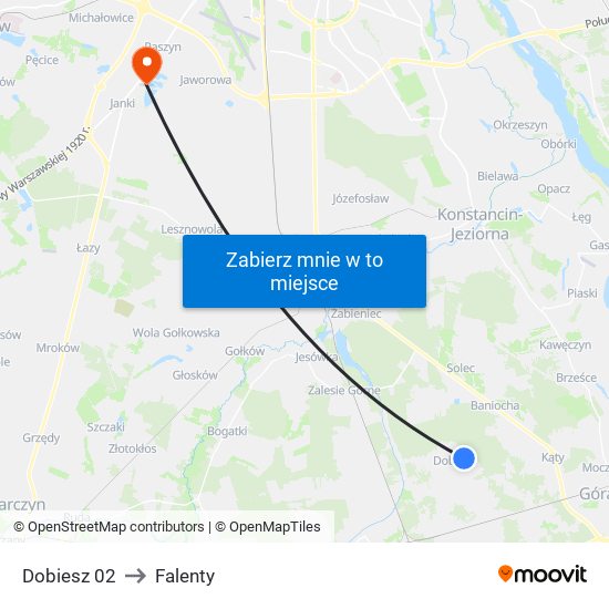 Dobiesz to Falenty map