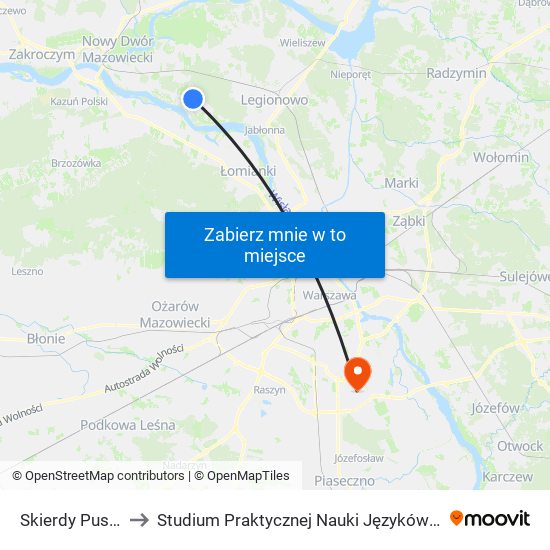 Skierdy Puszczyka 01 to Studium Praktycznej Nauki Języków Obcych (SPNJO) SGGW map