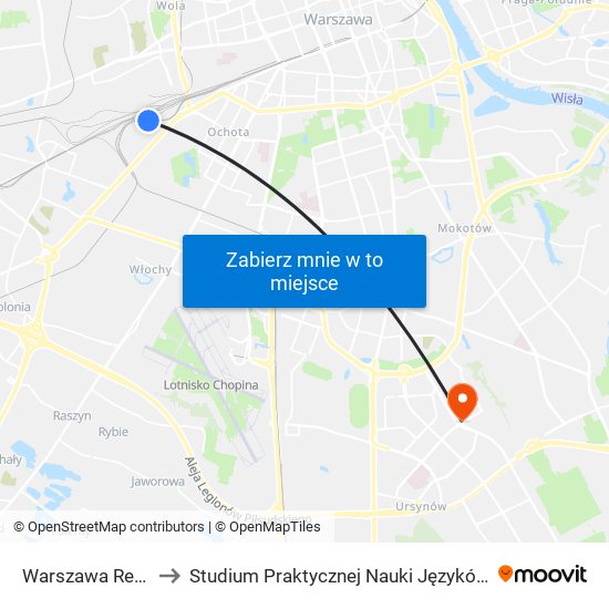 Warszawa Reduta Ordona to Studium Praktycznej Nauki Języków Obcych (SPNJO) SGGW map