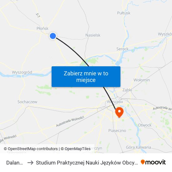 Dalanówek to Studium Praktycznej Nauki Języków Obcych (SPNJO) SGGW map