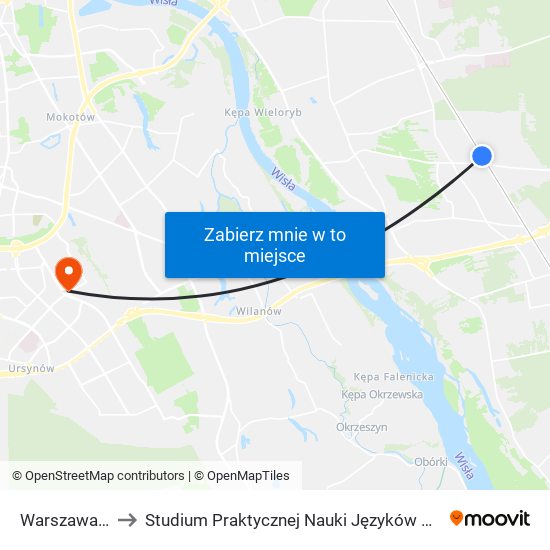 Warszawa Radość to Studium Praktycznej Nauki Języków Obcych (SPNJO) SGGW map