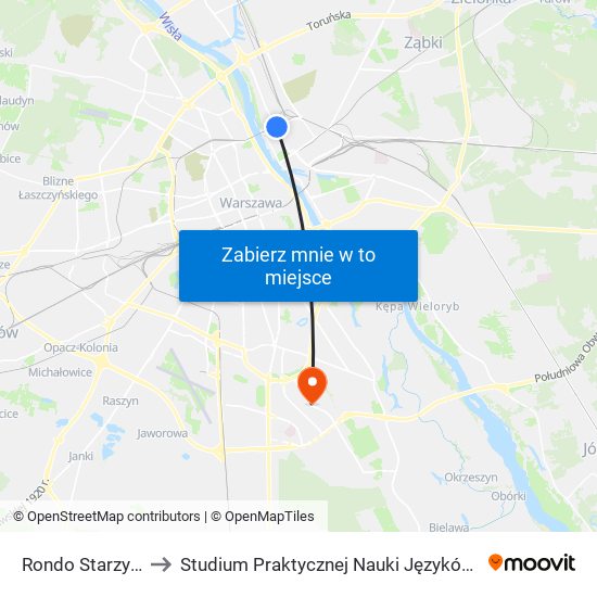 Rondo Starzyńskiego 08 to Studium Praktycznej Nauki Języków Obcych (SPNJO) SGGW map