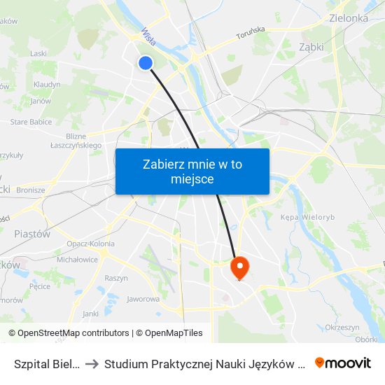 Szpital Bielański 03 to Studium Praktycznej Nauki Języków Obcych (SPNJO) SGGW map