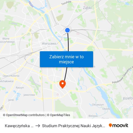 Kawęczyńska - Bazylika 01 to Studium Praktycznej Nauki Języków Obcych (SPNJO) SGGW map